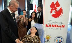 Erdoğan'dan kan bağışçılarına ziyaret