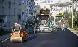 İzmir Bornova'da yol yenileme çalışmalarında rekor