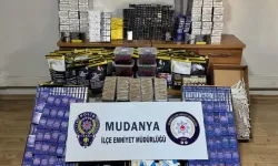 Bursa Mudanya'da kaçak tütün operasyonu