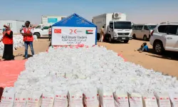 Türk Kızılay'dan Sudan'da yerinden edilenlere gıda katkısı
