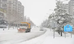 Diyarbakır'da kar yağışına karşı kesintisiz mücadele