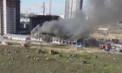 İstanbul Esenyurt'ta inşaat şantiyesinde yangın paniği