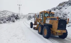 Mersin'de karla mücadele aralıksız sürüyor