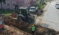 BASKİ Manyas'ta yıllanmış içme suyu hattını yeniledi