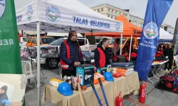 Kayseri Talas'ta depreme karşı farkındalık zamanı