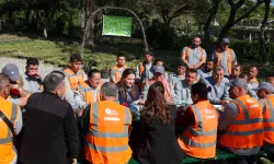 Antalya'da yeşil bayraklı parkta emek buluşması