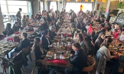 Edirne'de sağlık çalışanları kahvaltıda buluştu