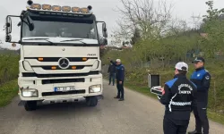 Ordu'da ağır tonajlı araçlara sıkı denetim