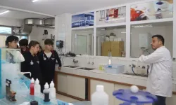 Trabzon'da öğrenciler su arıtma tesisini gezdi