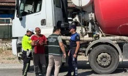 Muğla'da beton mikserlerine sıkı denetim