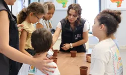 Efes Tarlası Yaşam Köyü'nde çocuklar toprakla buluştu