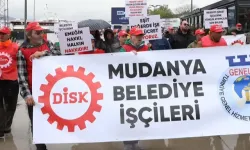 Mudanya Belediyesi şirket işçilerinden ücret tepkisi!