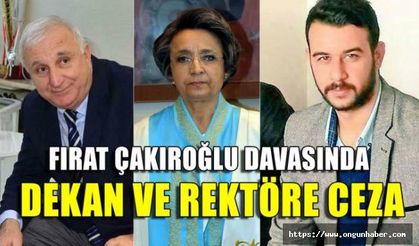 Rektör ve Dekan'ın Cezaları Kesinleşti