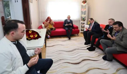 Başkan Büyükakın'dan şehit ailesine bayram ziyareti