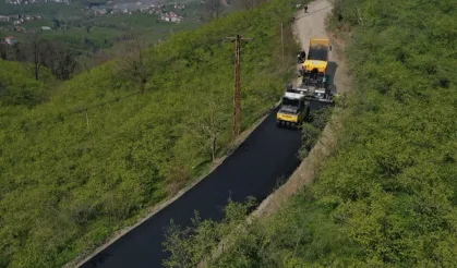 Ordu Altınordu'da grup yolu asfaltlanıyor