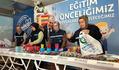 Çayırova'dan öğrencilere kırtasiye desteği