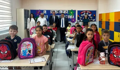 Lalapaşa'da minik öğrencilere okul desteği