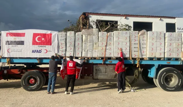 Türk Kızılay: Yardımlarımız hızla Gazze'ye giriyor