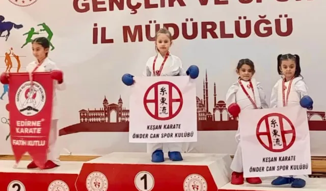 Edirne Karate İl Şampiyonası'nda Öndercan başarısı