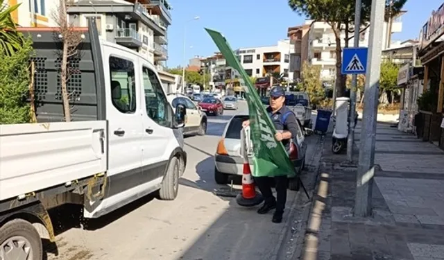 Denizli zabıtası kaldırım işgaline geçit vermiyor