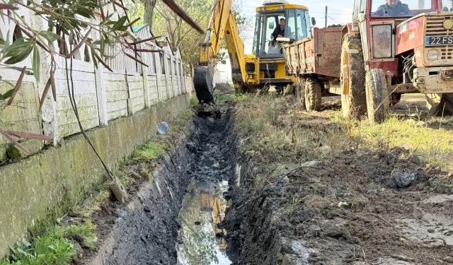 Keşan Mecidiye'de derelerde temizlik seferberliği