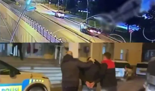 Polislerin üzerine araç sürdü, tutuklandı