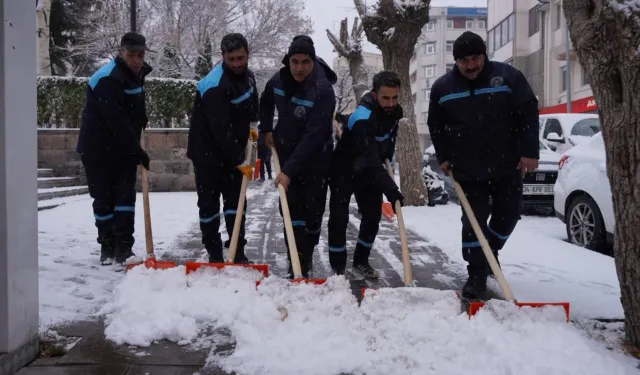 Yakutiye'de kar alarmı
