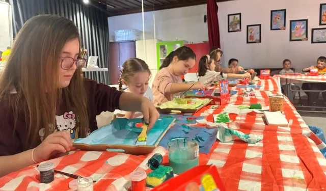 Bursa İnegöl'de sömestir tatili sanatla renklendi