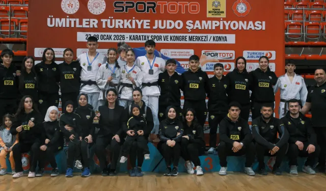 Konya'nın judocuları Türkiye ikinciliğini kazandı