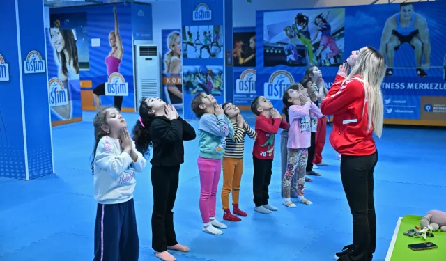 Antalya'da minikler sporla öğreniyor