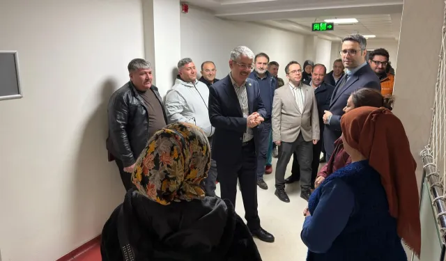 Şaban Çopuroğlu'ndan çat kapı hastane ziyareti