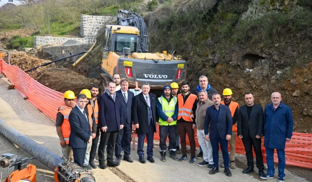 Trabzon Akçaabat'ta içme suyu altyapısı güçleniyor
