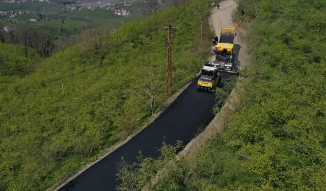 Ordu Altınordu'da grup yolu asfaltlanıyor