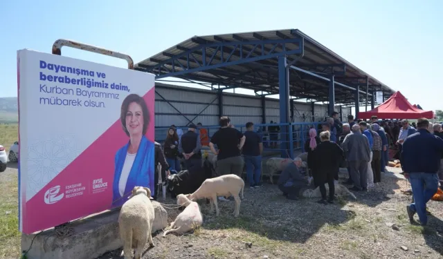 Eskişehir kurban pazarında hijyenik mesai