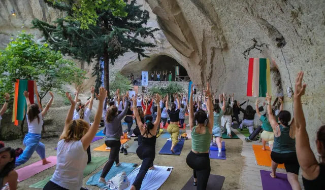 Kapadokya'nın ilk Yoga Festivali'ne büyük ilgi