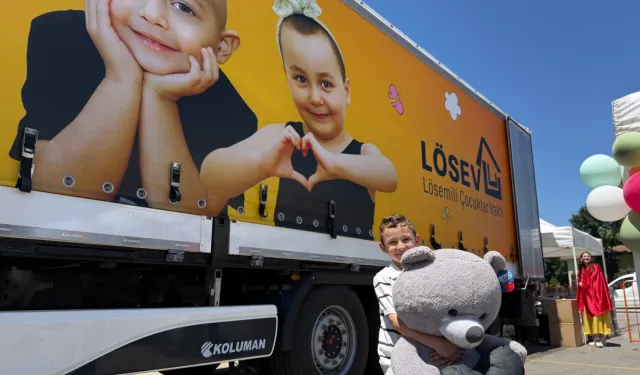 LÖSEV'in 'İyilik Tırı' Marmaralı ailelerle buluştu