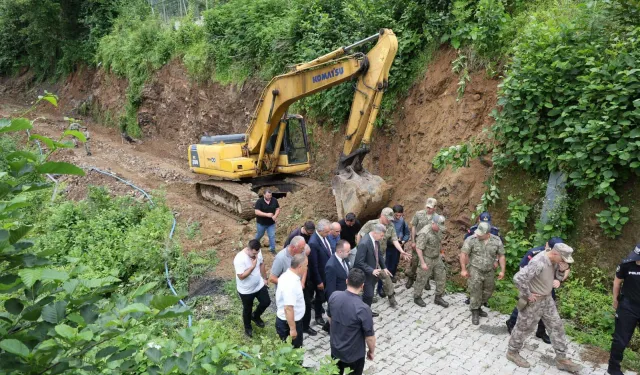 Artvin Valisi Ergün, Gürcistan sınırındaki Kemalpaşa'da incelemelerde bulundu