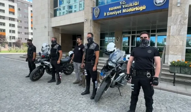 Narkotimler Edirne'de sahaya indi