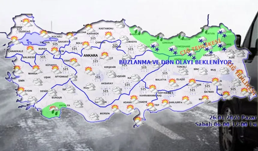 Doğuda çığ, buzlanma ve don... Yurtta bugün hava nasıl olacak?