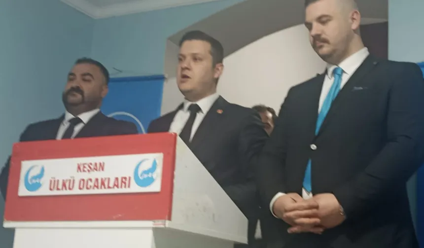 Edirne'de Keşan Ülkü Ocakları'nda görev değişimi