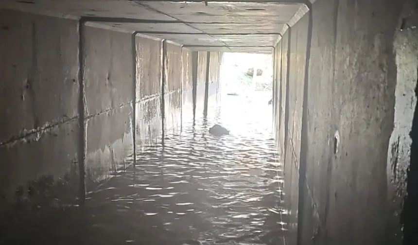 İzmir'de sağanak yağış sonrası araçlar dereye sürüklendi