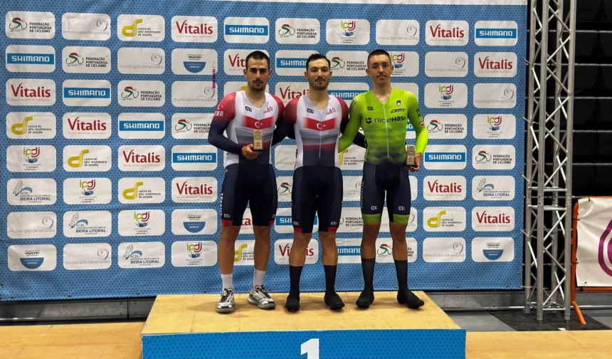 Milli bisikletçiler Portekiz'de kürsüyü paylaştı