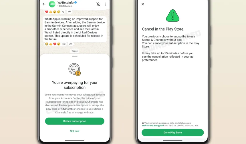 WhatsApp reklamsız aboneliğe hazırlanıyor!