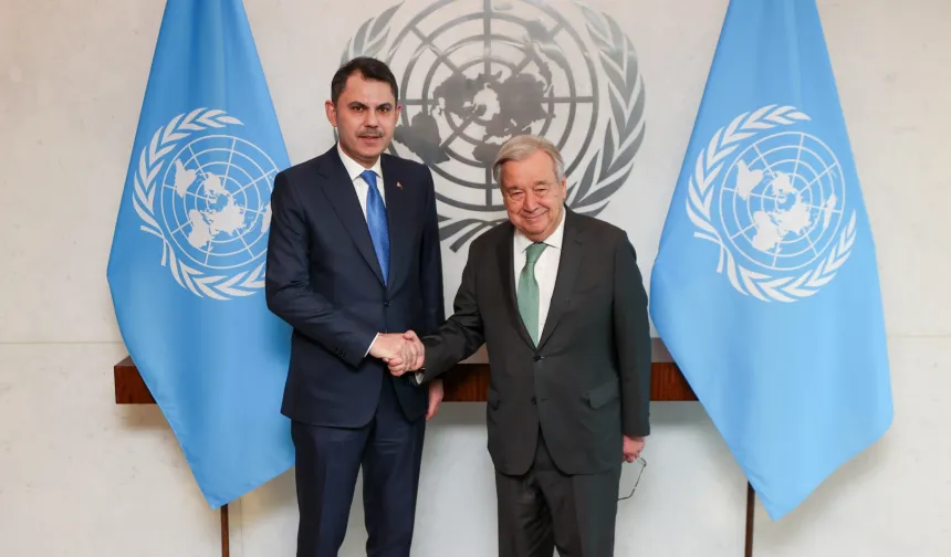 Bakan Kurum'dan BM temsilcileriyle ikili görüşme