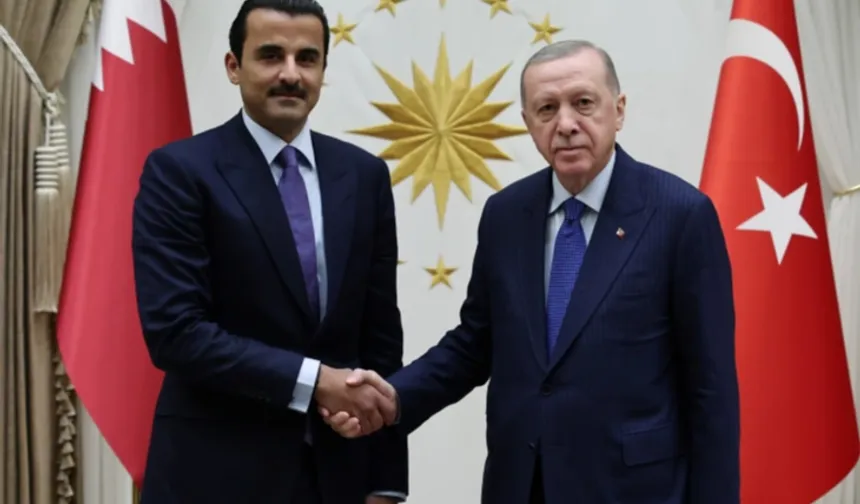 Cumhurbaşkanı Erdoğan ile Katar Emiri Al Sani ile görüştü