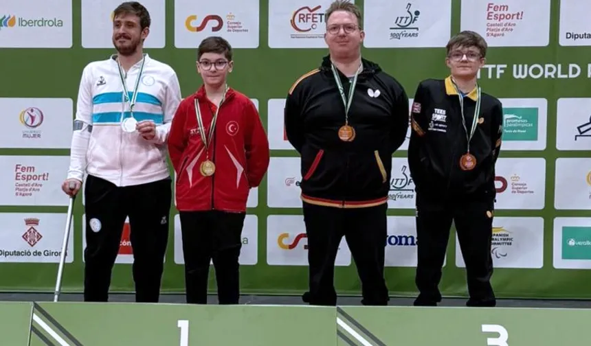 Konya Karataylı sporcu Tahir Efe Şahin Avrupa şampiyonu