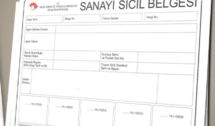 Sanayi Sicil Tebliği yenilendi... Başvuru, kayıt ve geçerlilik şartlarında değişiklik