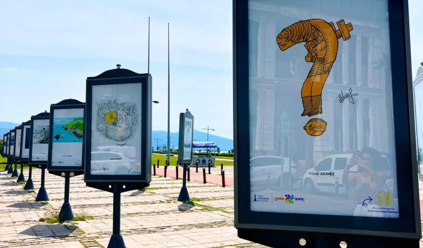 'Gençlik Nerede?' karikatür sergisi İzmir'de açıldı