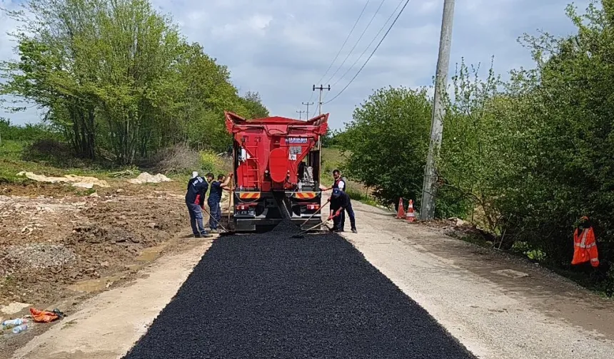 Kocaeli İzmit'te üstyapı çalışmaları sürüyor