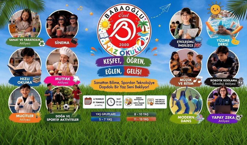Babaoğlu Yaz Okulu Başlıyor: Ekran Değil, Keşif Zamanı!